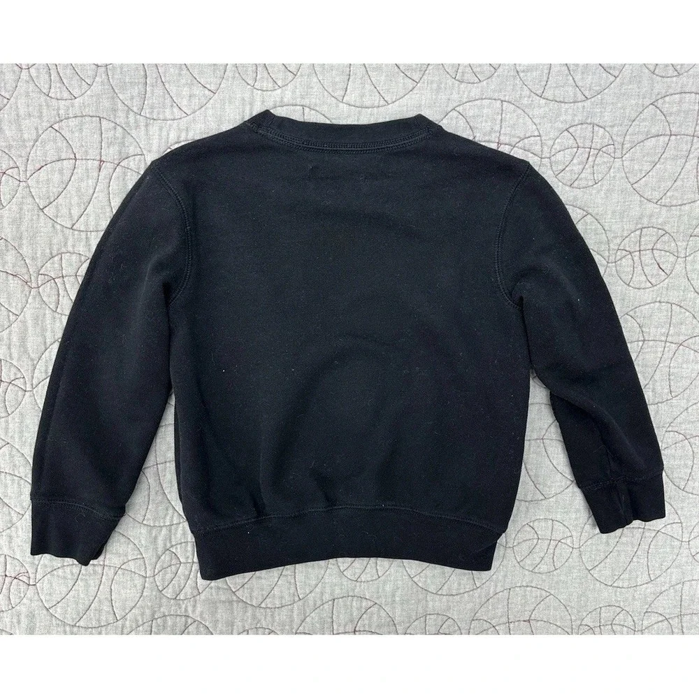 Abercrombie & Fitch Kids Sequin Unicorn Appliqué Black Crew‎ Sweatshirt Size 5/6